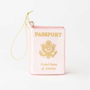Passport Boxed Glass Ornament